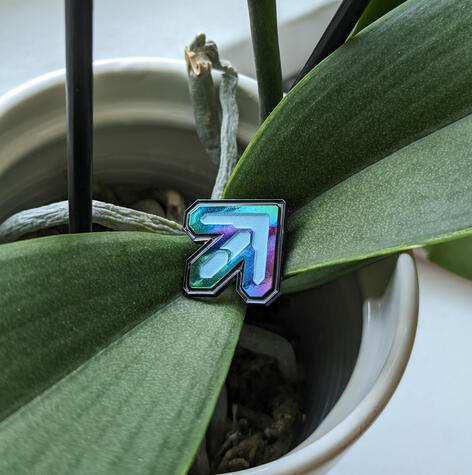 Dance Arrow pin. Glows in the dark! Dance Arrow pin. Glows in the dark!